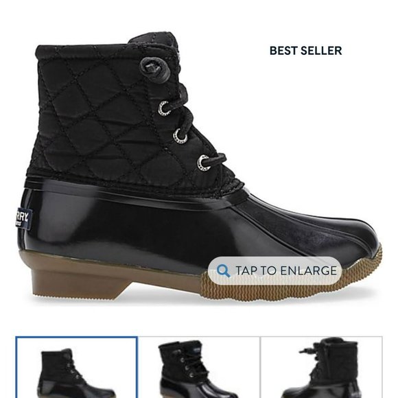 New Kids Sperry Top Sider Boots, Size 1 - Picture 3 of 5